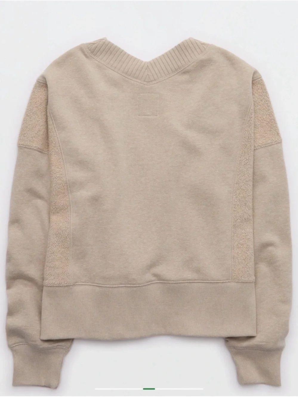Aerie Apres-Chill Sweatshirt Medium NWT Stone Harbor Cozy Textured Pullover - Picture 4 of 11